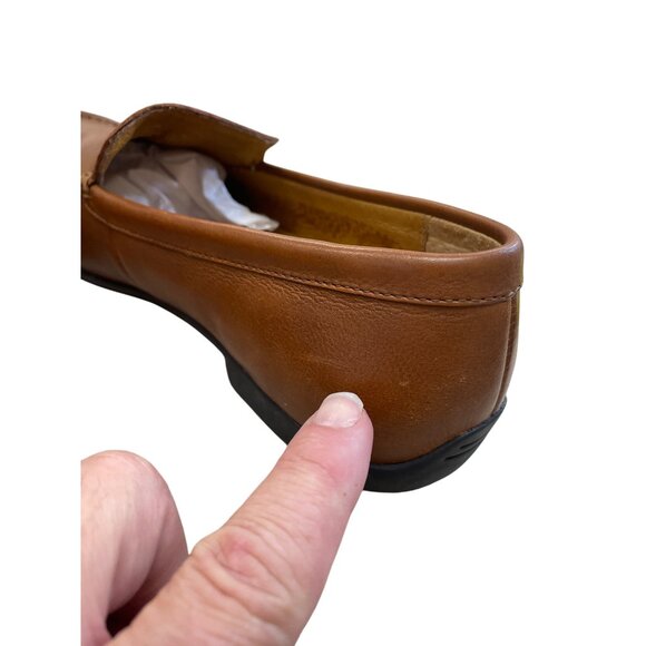 Polo Ralph Lauren Allon Mens Brown Leather Slip-On Loafers Size 7.5D SKU 8338 - Picture 7 of 14